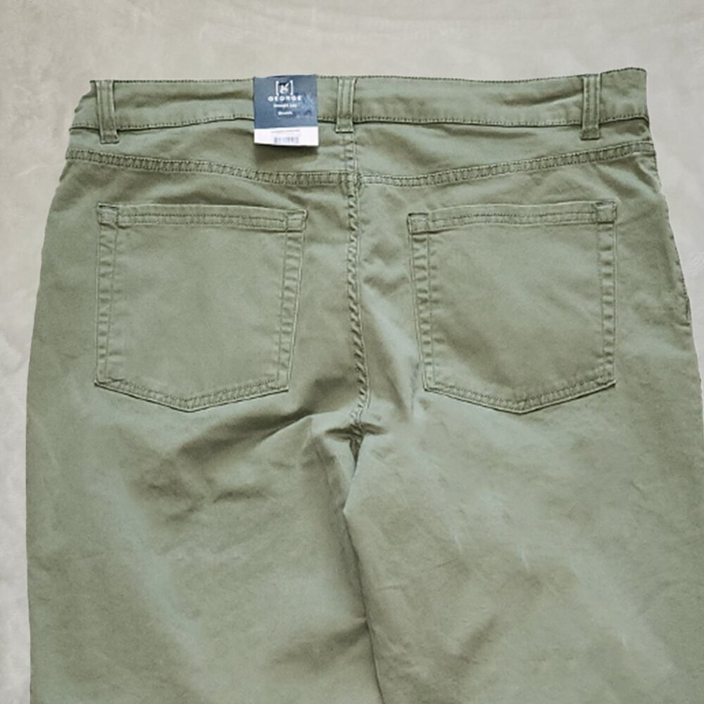 Men's 5 Pocket Cargo Pants, Size 40 x 30, Green, 5 Pocket , Jeans Large, NWT - Picture 4 of 9